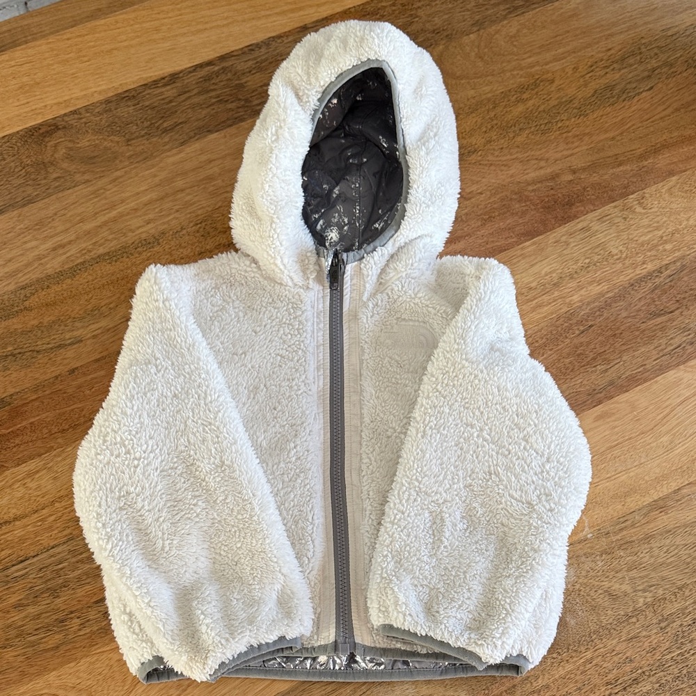 The North Face Kids White Fleece Jacket